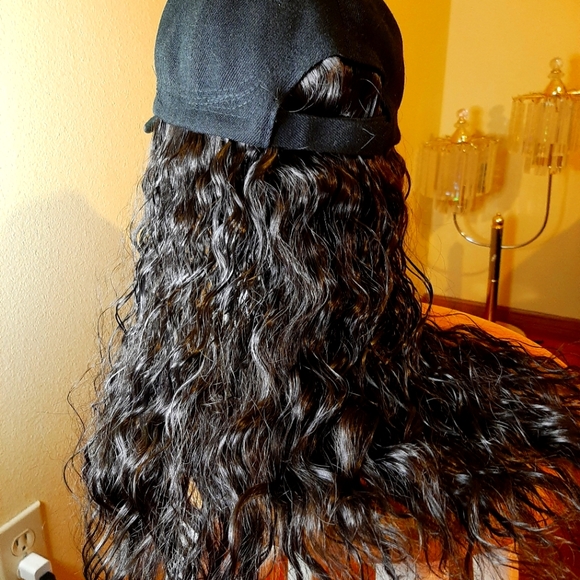 Wig Hat Human Curly - Picture 1 of 5